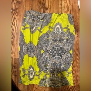 Yellow veronicaM stretch tube top size XS perf condition